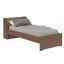 Quarto Completo de Solteiro com Cama e Guarda-Roupa 1225D San Remo